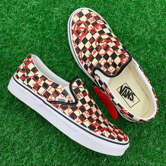 Vans Classic Slip On Vans Crew Checkerboard - Picture 7 of 8